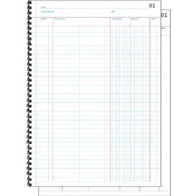 Afbeelding van Sigel Expres kasboek, ft A4, Nederlandstalig, dupli (50 x 2 vel) stuks