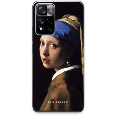 Afbeelding van Case Company® hoesje geschikt voor Xiaomi 11i The Pearl Earring Soft Cover Telefoonhoesje Bescherming aan alle Kanten en Schermrand