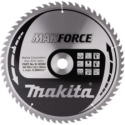Afbeelding van MAKITA B 32384 zaagblad MAKFORCE 355x30x60T