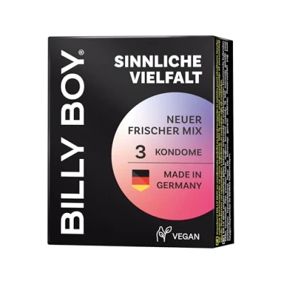 Afbeelding van Billy condooms 3 stuks frisse aardbeiensmaak
