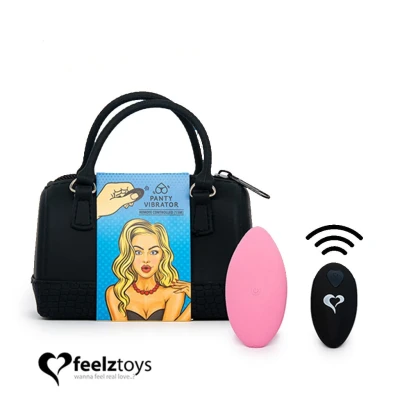 Afbeelding van FEELZTOYS Panty Vibrator Roze GRATIS TOY bij iedere bestelling v.a. 40,