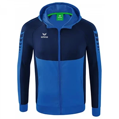 Afbeelding van Erima Six Wings trainingsjack met capuchon new royal/new navy