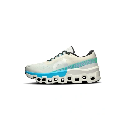 Afbeelding van On Cloudmonster 2 Sneakers laag Cream horizon, Dames, Maat: 39, horizon Polyester