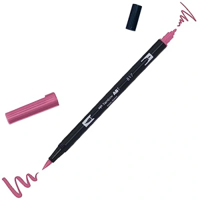 Afbeelding van Tombow ABT dubbele brushpen mauve 817