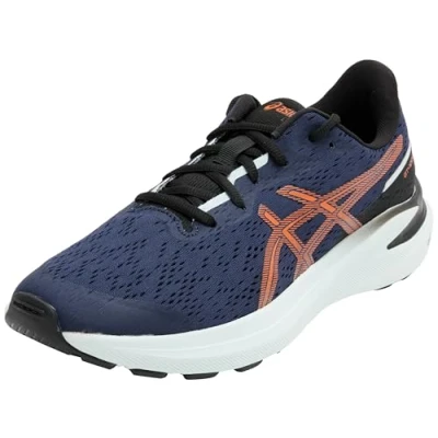 Afbeelding van Asics GT 1000 13 Unisex Hardloopschoenen voor op de weg kinderen, Maat: 32.5, Midnight/nova orange Textiel/ synthetisch