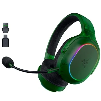 Afbeelding van Razer Barracuda X Phantom Green Edition draadloze multiplatform gaming headset (285 g, TriForce 40 mm Driver, Dual Wireless HyperSpeed en Bluetooth)