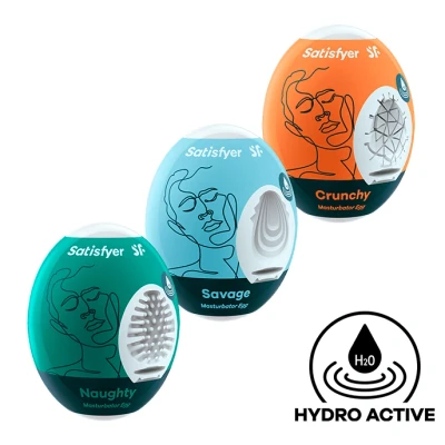 Afbeelding van Satisfyer Masturbator Eggs 3 delig Pack 1