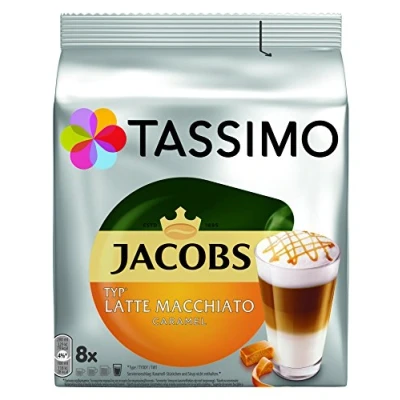 Image de Tassimo capsules Jacobs Type Latte Macchiato Caramel 8 de café pour boissons