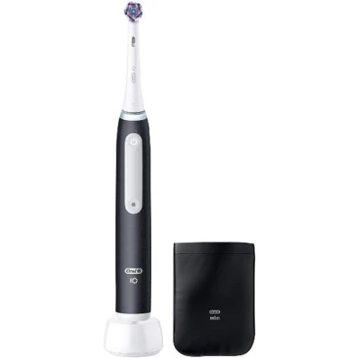 Afbeelding van Szczoteczka magnetyczna ORAL B iO White Clean Czarny (końcówka wybielająca + pokrowiec)