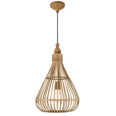 Afbeelding van hanglamp Amsfield Bamboe Ø35 cm Bruin EGLO