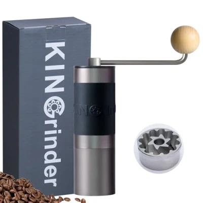 Afbeelding van KINGrinder K2 Handmatige koffiemolen met 140 instelbare maalgraden voor Aeropress, French Press, Drip, Expresso, capaciteit 25 g