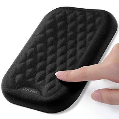 Afbeelding van Vaydeer Ergonomische polssteun van traagschuim, voor kantoor en gaming, zwart