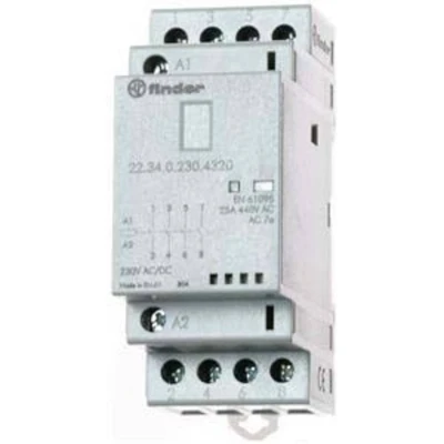 Afbeelding van Finder 22.34.0.230.1720 Contactor 3x NO, 1x NC 230 V/DC, V/AC 25 A 1 stuk(s)