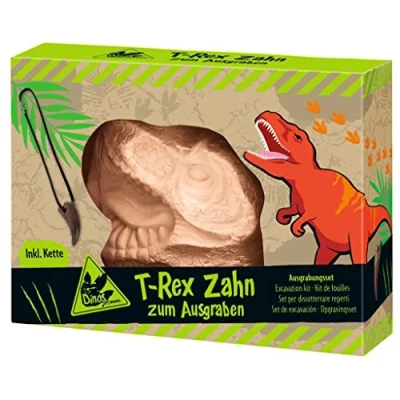 Afbeelding van moses 4033477402523 T Rex graaftand met dinosaurustand en vulkanische stenen + ketting graafgereedschap