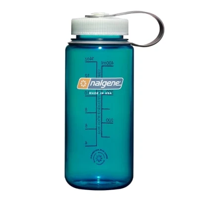 Afbeelding van Nalgene Wide Mouth Sustain Drinkfles 500 Ml Trout Green Blauw Drinkflessen