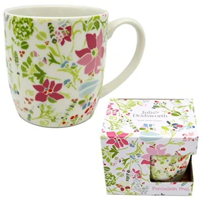 Afbeelding van Beker/Mok Botanic Gardens Julie Dodsworth Roze&amp;Blauw Porselein 300ml