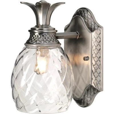 Afbeelding van LED wandlamp Plantation, nikkel antiek