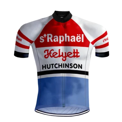 Afbeelding van Retro Wielershirt Saint Raphaël Rood/Blauw REDTED