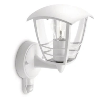 Afbeelding van Philips luminaire extérieur applique murale montante avec détection Creek blanc