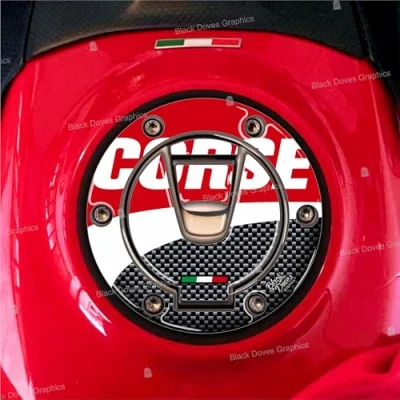 Afbeelding van 3D Sticker Keyless Cap Compatibel voor Ducati Multistrada 1200 1260 S V2 V4 950