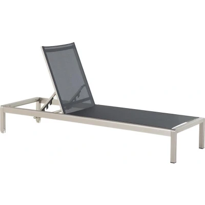 Afbeelding van Beliani FOSSATO Strandstoel Zwart Aluminium