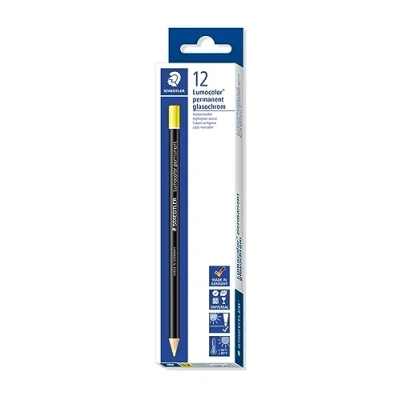 Afbeelding van Staedtler, Kleurpotloden, Droge marker permanent (Zwart, Geel, 1 x)