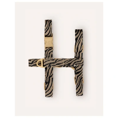 Afbeelding van Dogguo Zebra Harness Hondentuig Beige Zwart L