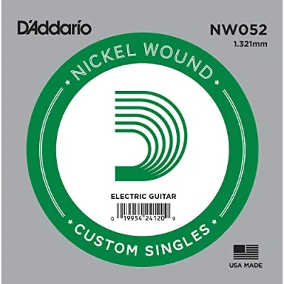 Afbeelding van D&#039;Addario NW052 nikkel omwonden Enkele snaar voor gitaar