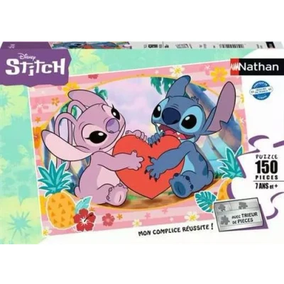 Image de Puzzle 150 pièces Nathan Moment en amoureux Disney Stitch