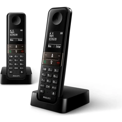 Afbeelding van Draadloze telefoon Philips D4702B/34 Duo 1,8&quot; DECT (2 pcs)