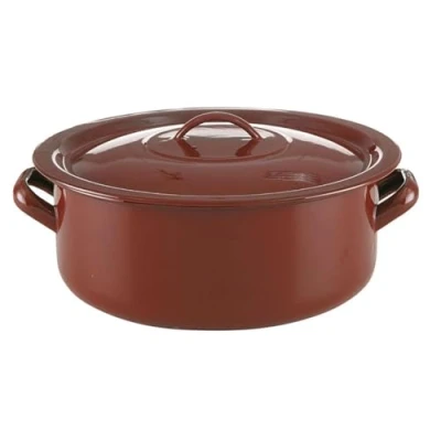 Afbeelding van Casserolepan met deksel Quid Classic Bruin Geëmailleerd Staal Afmetingen 16 cm