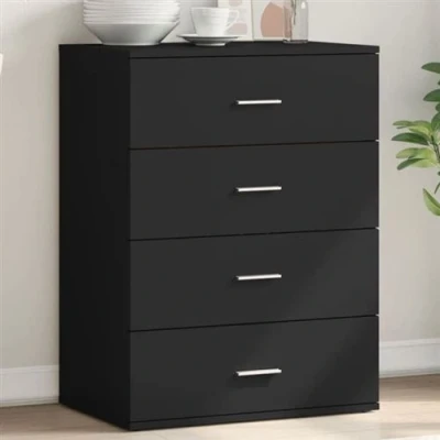 Afbeelding van Dressoir 60x39x80 cm bewerkt hout zwart