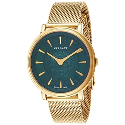 Afbeelding van Versace VE8102519 horloge vrouw Roestvrij Staal goud