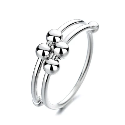 Afbeelding van Anxiety Ring (dubbel) zilver 925 one size