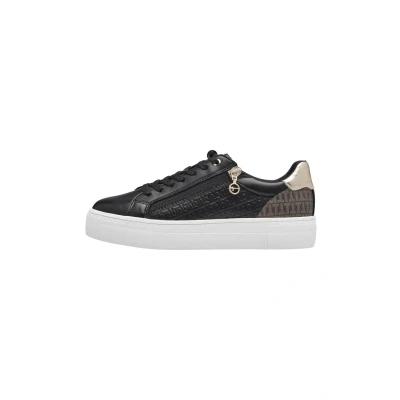 Afbeelding van Tamaris Sneakers laag, Dames, Maat: 39, Black gold Hoogwaardig imitatieleer