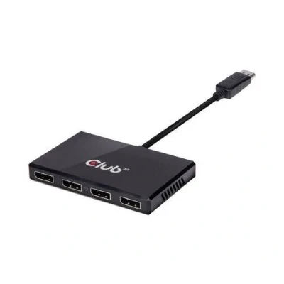 Image de Club 3D SenseVision Multi Stream Transport (MST) Hub CSV 6400 Répartiteur vidéo/audio 4 x DisplayPort de bureau