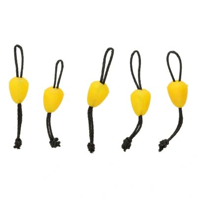 Afbeelding van Concept Fishing Dacron Connectors Soft (5 pcs) Maat : Large Yellow