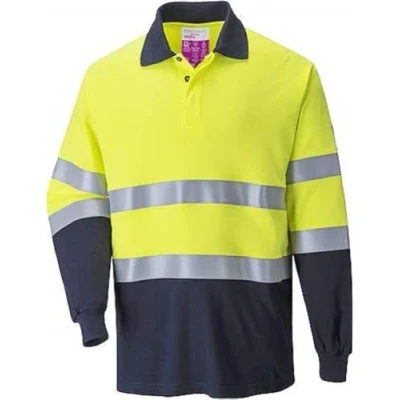 Afbeelding van Polo Lang mouw twee kleuren Vlamvertragend Antistatisch FR74 Portwest