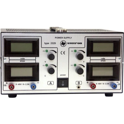Afbeelding van Statron 2229.2 Labvoeding, regelbaar 0 40 V 2.5 A 200 W Aantal uitgangen: 2 x
