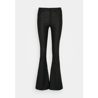 Afbeelding van ONLY Onlblush MID Waist Coated Flared Jeans, Dames, Maat: Mx30, Black