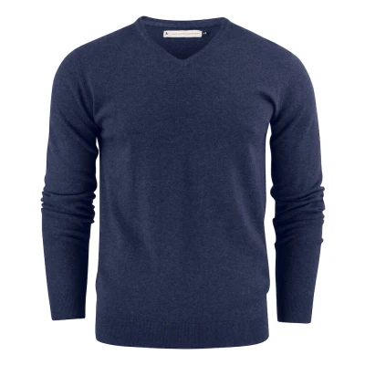 Afbeelding van James Harvest SWEATER ASHLAND V NECK 2112507 blauw mêlée