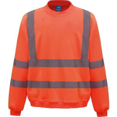 Afbeelding van Yoko Signalisatie Sweatshirt YHVJ510 Hi Vis Orange