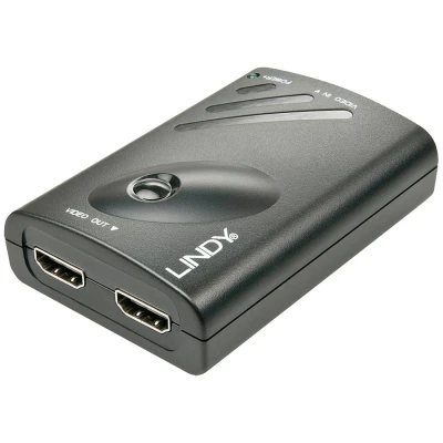 Afbeelding van LINDY 38409 DisplayPort / HDMI Converter [1x bus 2x bus] Zwart
