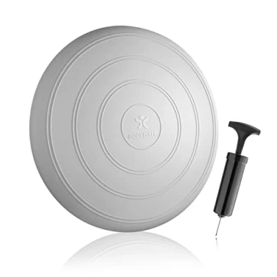 Afbeelding van Balkussen, inclusief pracht en praal; doorsnee: 33 cm; met noppen; Balankussen verhaal voor fitnesstraining, revalidatie, huisvestingscorrectie evenweight soefeningen., Grijs