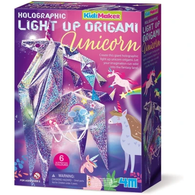 Afbeelding van 4m Origami Kidzmaker Eenhoorn Junior 30 Cm Papier Paars