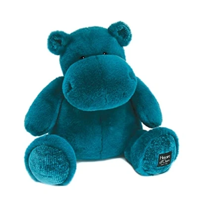 Image de Peluche Histoire d&#039;Ours Hippo Pop 40 cm Bleu canard