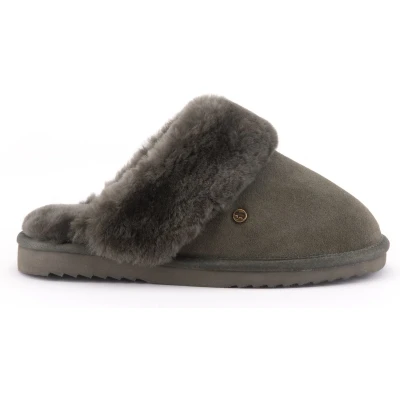 Afbeelding van Warmbat Australia Flurry Pantoffels, Dames, Maat: 36, Green Veloursleer