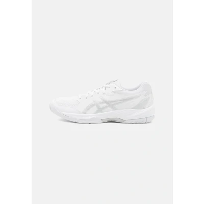 Afbeelding van Asics Geltask 4 Handbalschoenen, Dames, Maat: 40, White/pure silver Textiel/ synthetisch