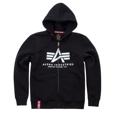 Image de Alpha Industries Basic Zip Hoody noir S