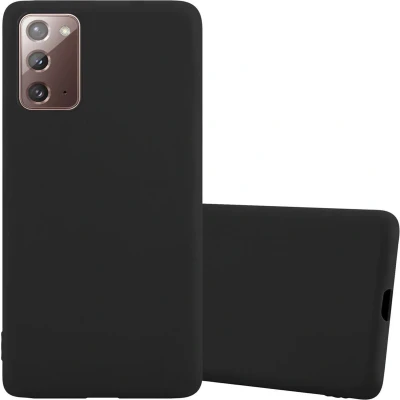 Afbeelding van Cadorabo Hoesje geschikt voor Samsung Galaxy NOTE 20 in CANDY ZWART Beschermhoes gemaakt van flexibel TPU silicone Case Cover